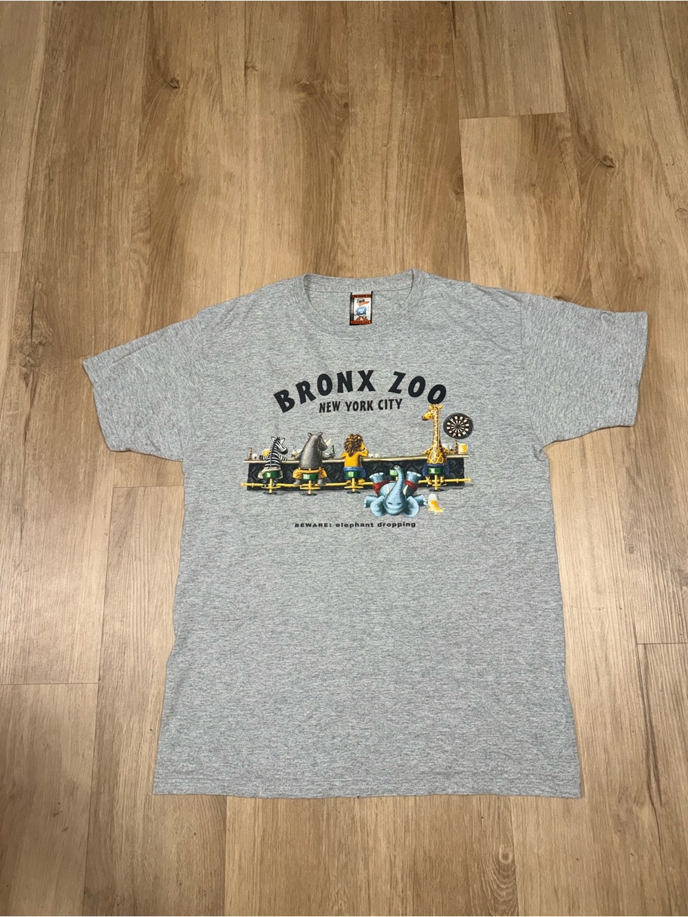 Bronx Zoo Graphic Short Sleeve Tee - Gray